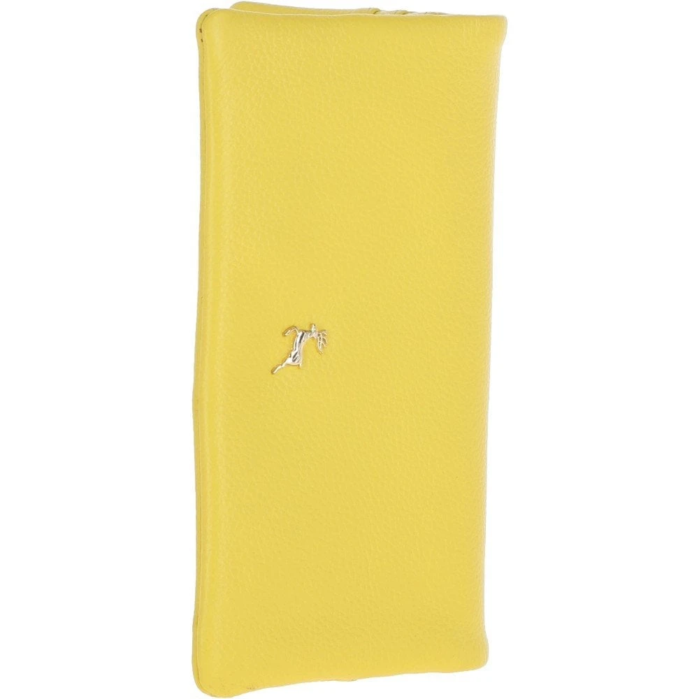 12 Card RFID Protected Leather Purse Aurora Yellow: J-56 - Image 4