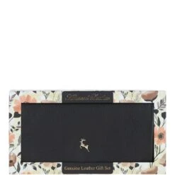 12 Card RFID Protected Leather Purse Black: J-56