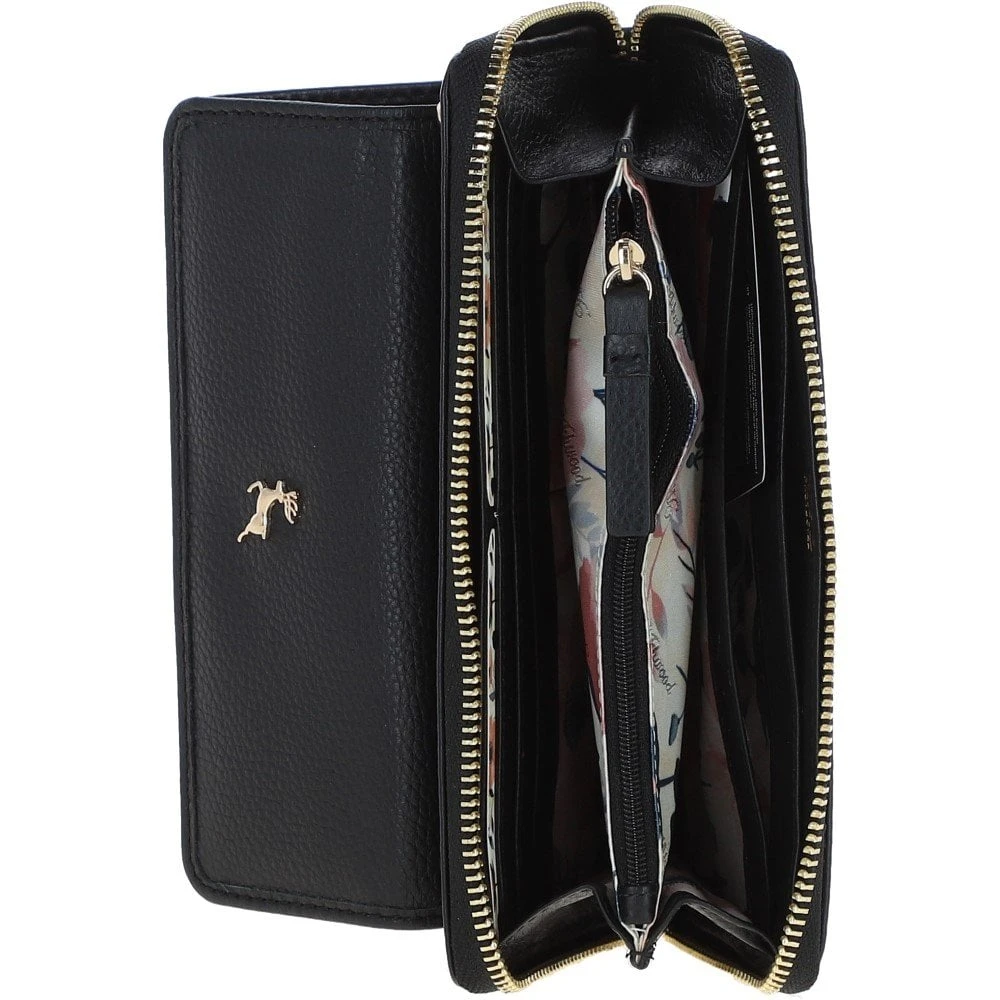 14 Card RFID Protected XL Leather Purse Black: J-54 - Image 2