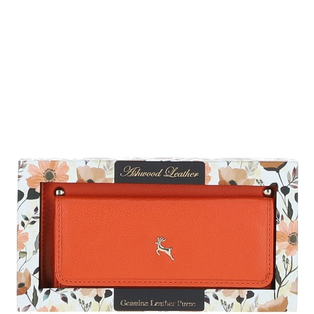 14 Card RFID Protected XL Leather Purse Mandarin: S2 - Image 2