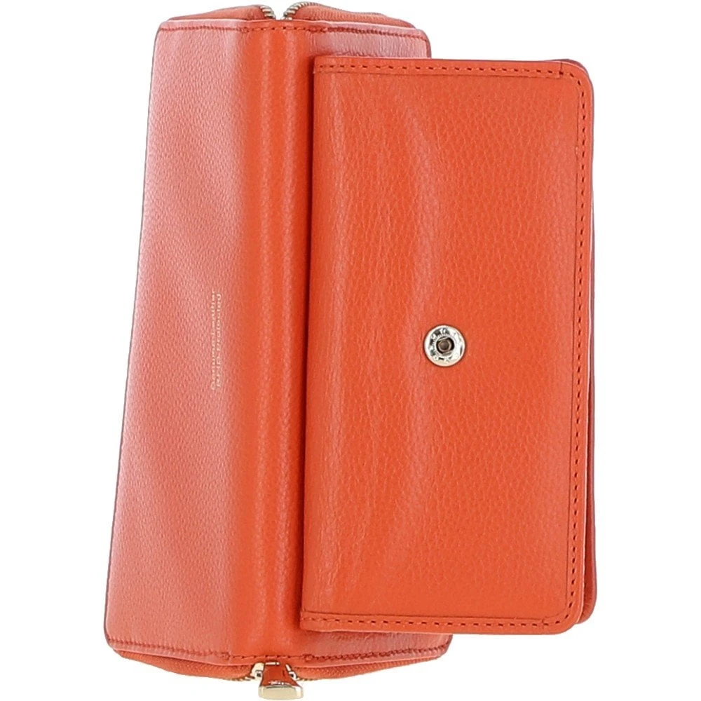 14 Card RFID Protected XL Leather Purse Mandarin: S2 - Image 4