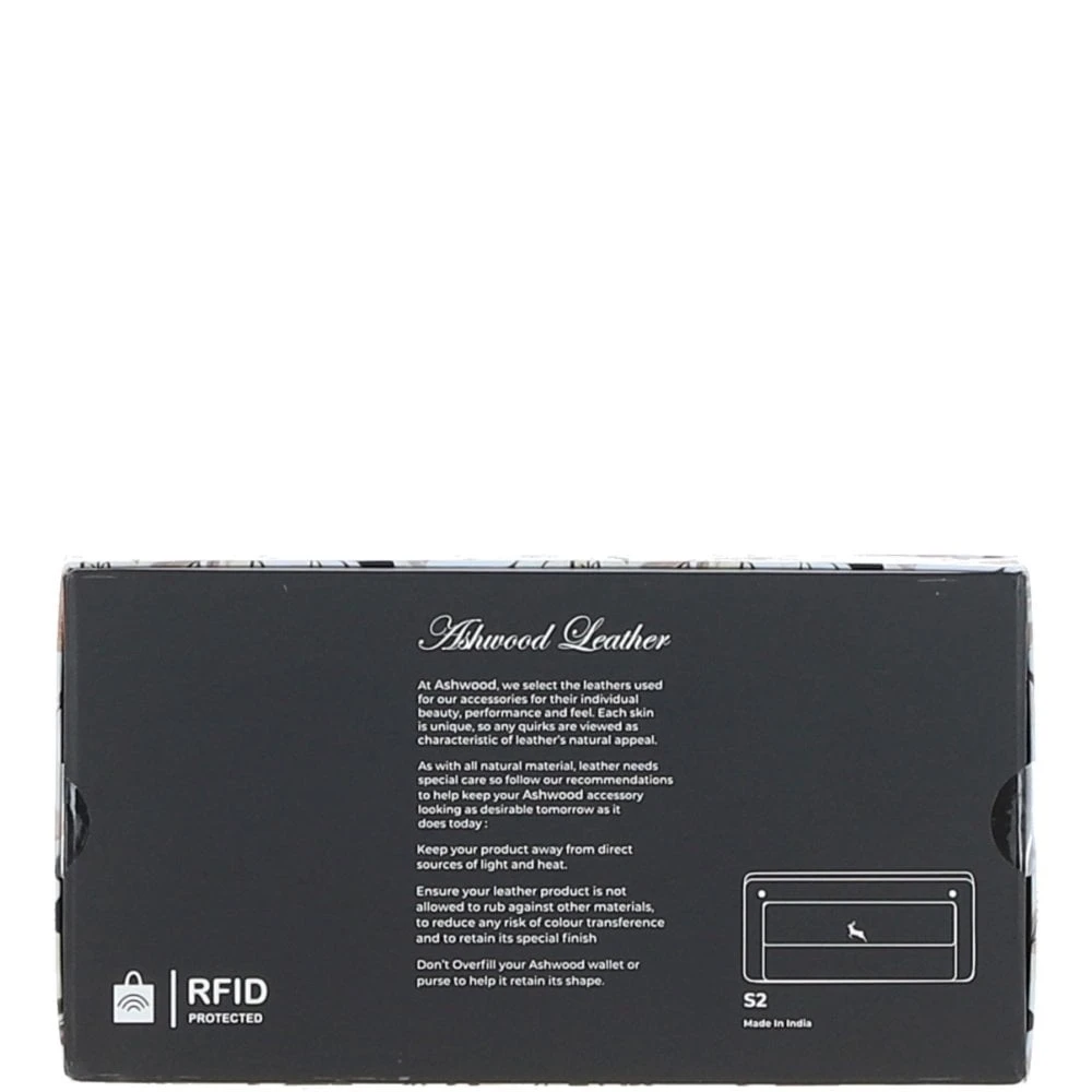 14 Card RFID Protected XL Leather Purse Mandarin: S2 - Image 5