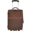 Airline Friendly Cabin Size Leather Trolley Brown: 79014