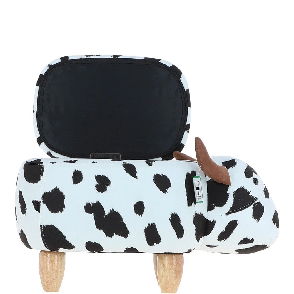 Animal Ottomans & Foot Stools Black/White CY-8001-1 NA - Image 7