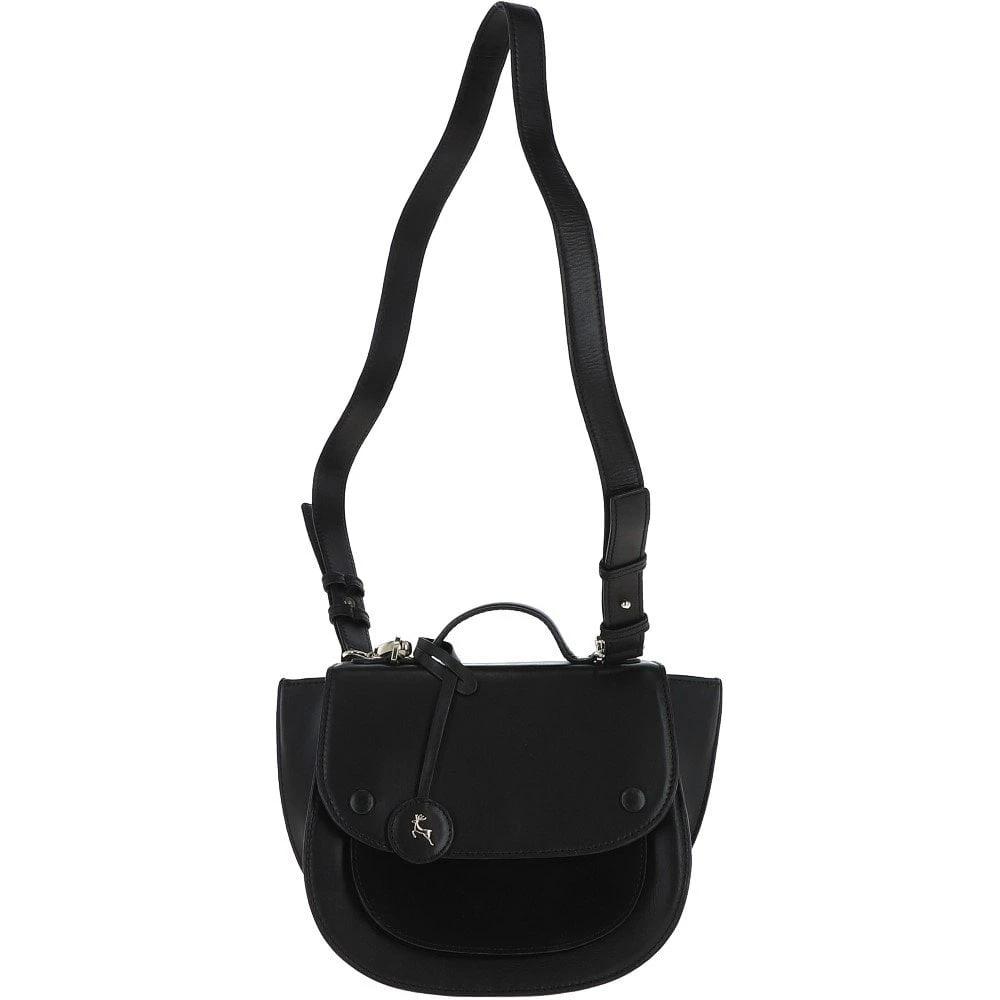 Cambridge Style Saddlebag Black: Dotty