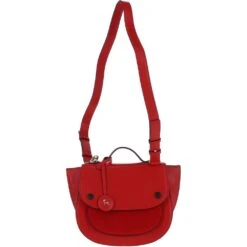 Cambridge Style Saddlebag Red: Dotty