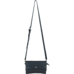 Chic Leather Crossbody Bag Black: 64741