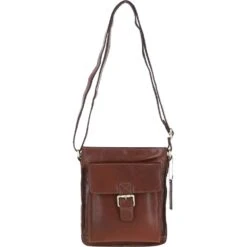 Classic Leather Side Bag Chestnut: Q-41