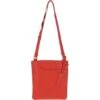 Curve Zip Top Leather Cross Body Bag Papaya Orange: 63028