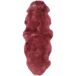 Double Australian Sheepskin Rug Marsala