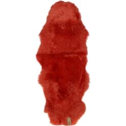 Double Australian Sheepskin Rug Orange