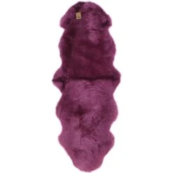 Double Australian Sheepskin Rug Smokey Grape