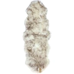 Double Australian Sheepskin Rug Wolf Tip