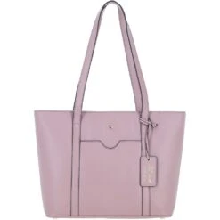 Elegant Ladies Leather Shoulder Bag Wood Rose: 64668