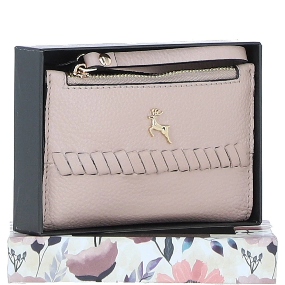 Elegant Ladies' Small Leather Purse Beige: 32056 - Image 2