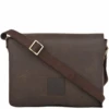 Five Pocket Carry All Leather Messenger Bag Mud/mud : Pedro