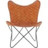 Hariana Butterfly Chair Tan: DPC-002
