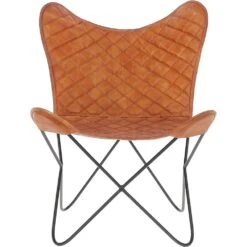 Hariana Butterfly Chair Tan: DPC-002