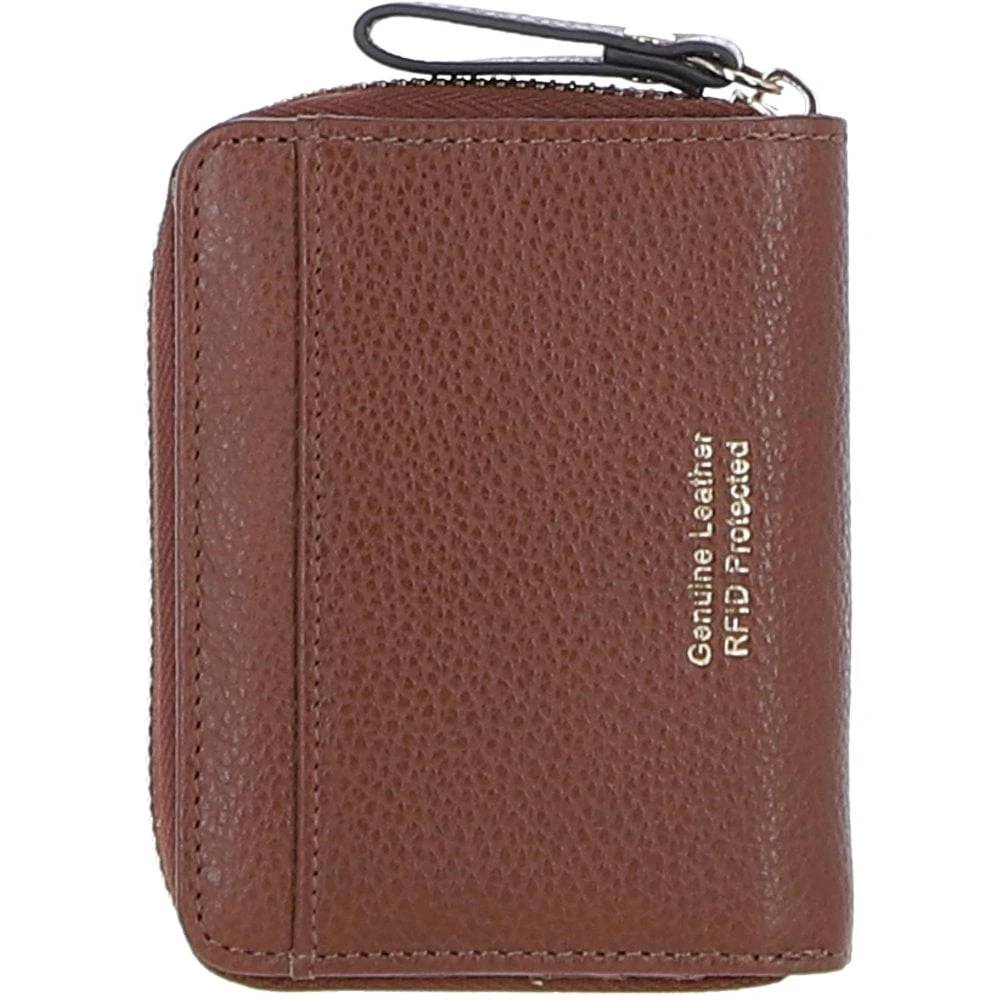 Ladies Leather Purse 2 Tone Tan: 32057 - Image 4