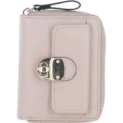 Ladies Leather Purse Beige: 32057