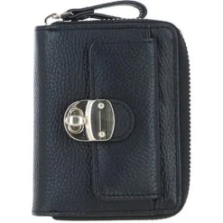 Ladies Leather Purse Black: 32057