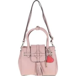 Ladies Leather Tote Bag Peach Whip: J-12