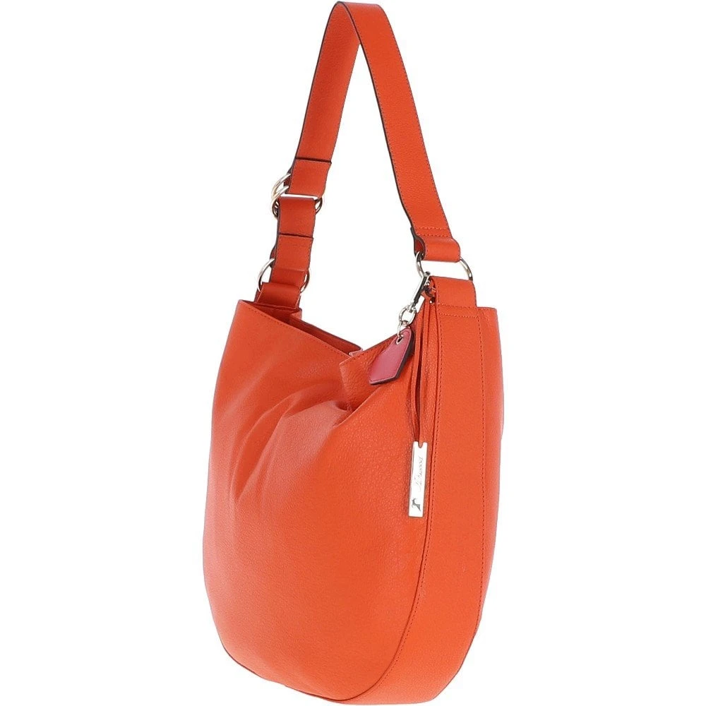 Ladies Long Handle Shopper Bag Mandarin: J-17 - Image 2