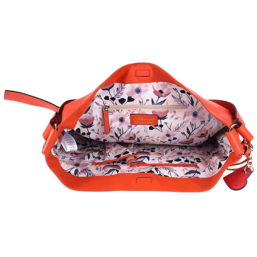 Ladies Long Handle Shopper Bag Mandarin: J-17 - Image 5