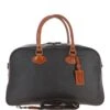 Large Football Print Leather Holdall Brown/tan: Baron