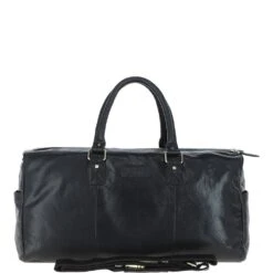 Large Leather Holdall Black : G-30