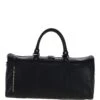 Large Leather Holdall – Black: T-77