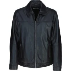Leather Brando Jacket Black: AMJ-91