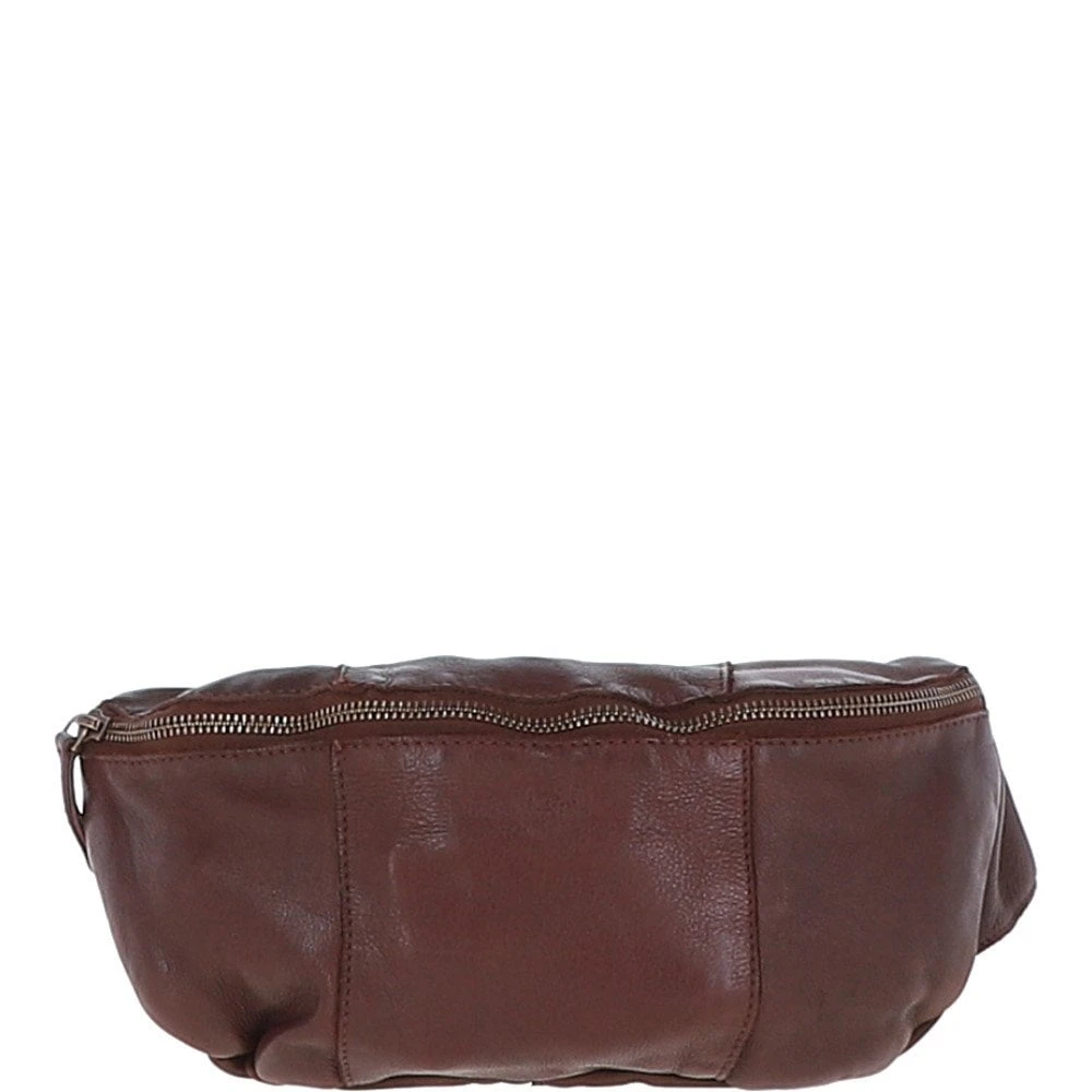 Leather Bum Bag Brandy: ERWIN