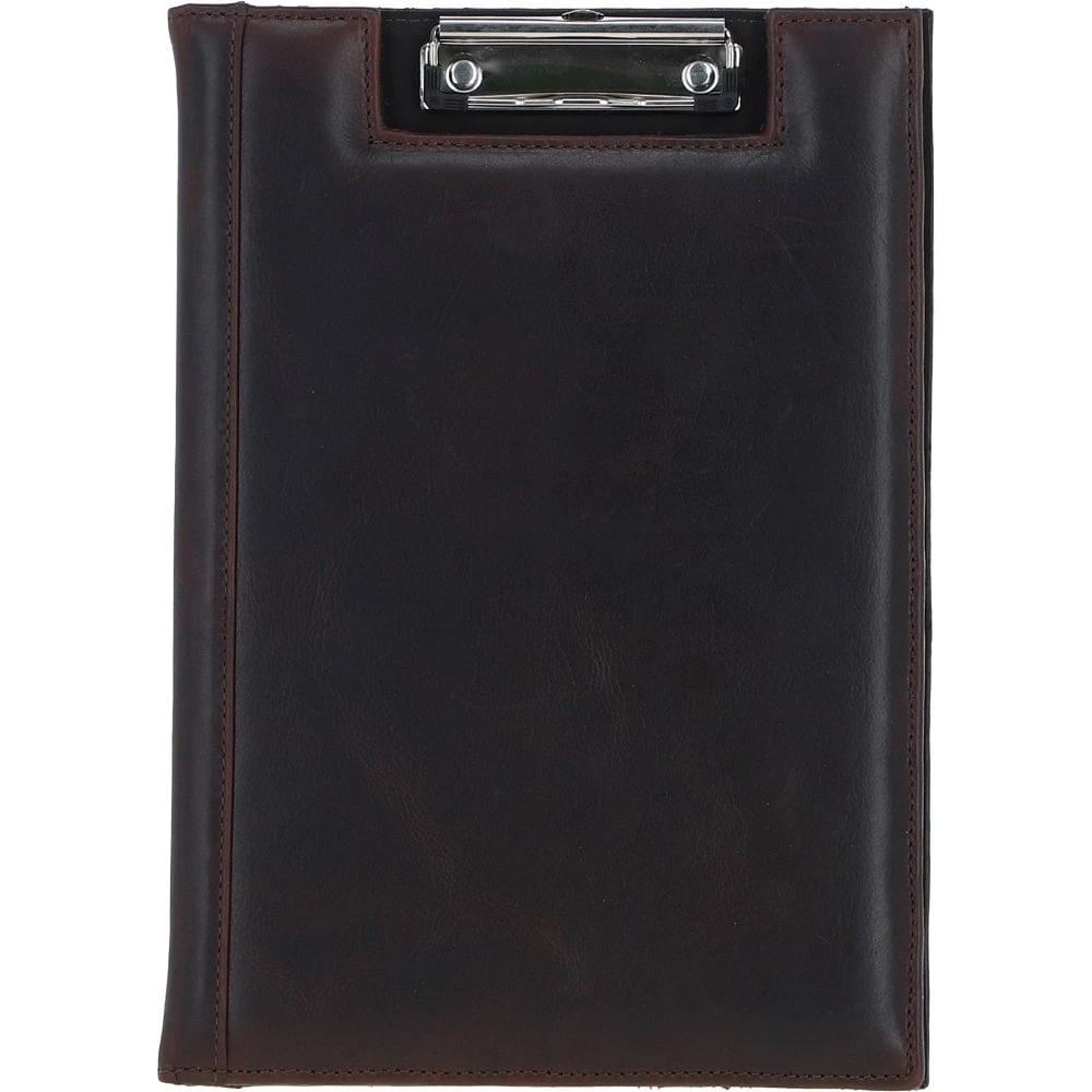 Leather Clip Pad Folder Brown: PL-40