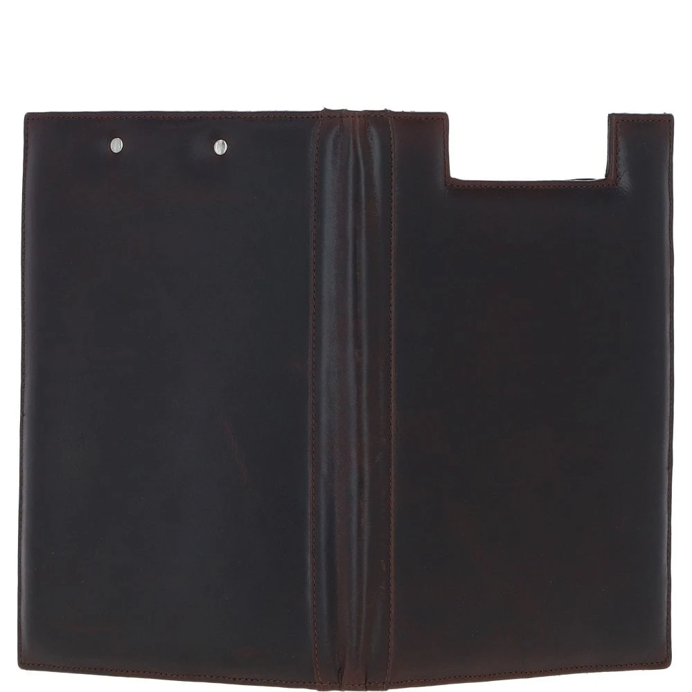 Leather Clip Pad Folder Brown: PL-40 - Image 3