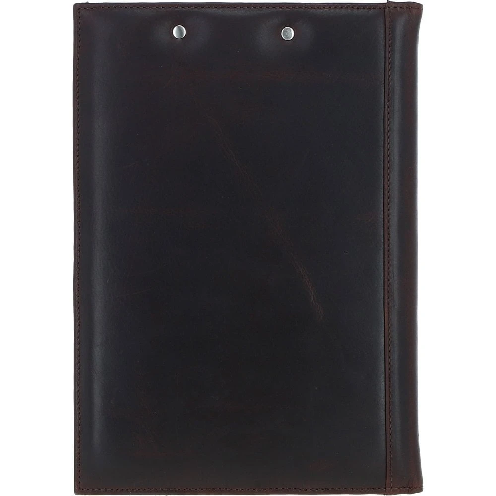 Leather Clip Pad Folder Brown: PL-40 - Image 4