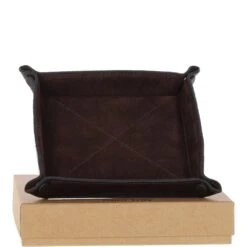 Leather Coin Tray Brown: GS-1295