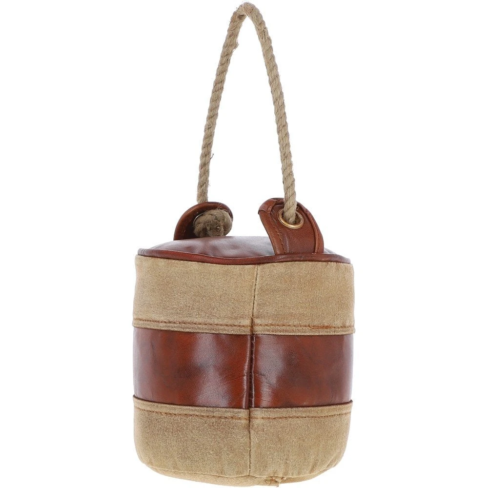Leather Cotton Door Stopper Brown: KI-026 - Image 2