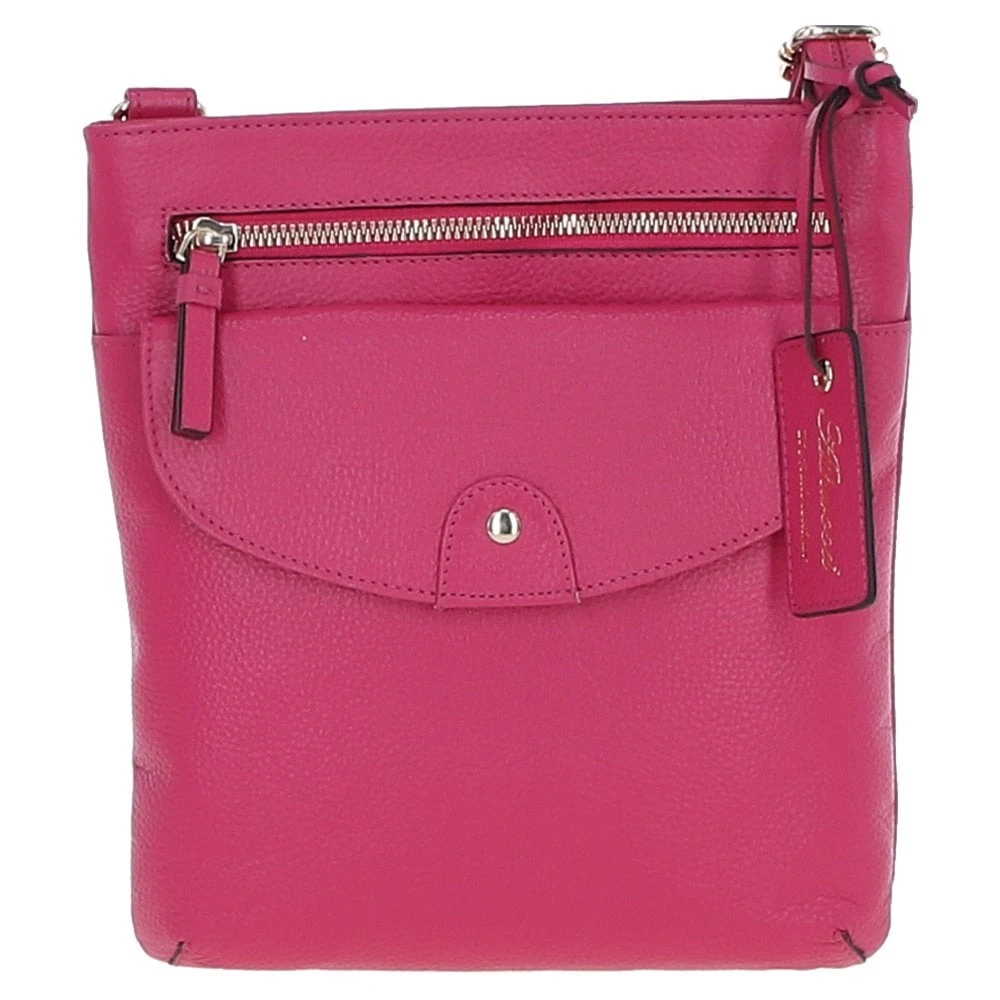 Leather Crossbody Bag Pink: CB-5 - Image 2