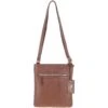 Leather Crossbody Bag Tan: CB-3 (63014)