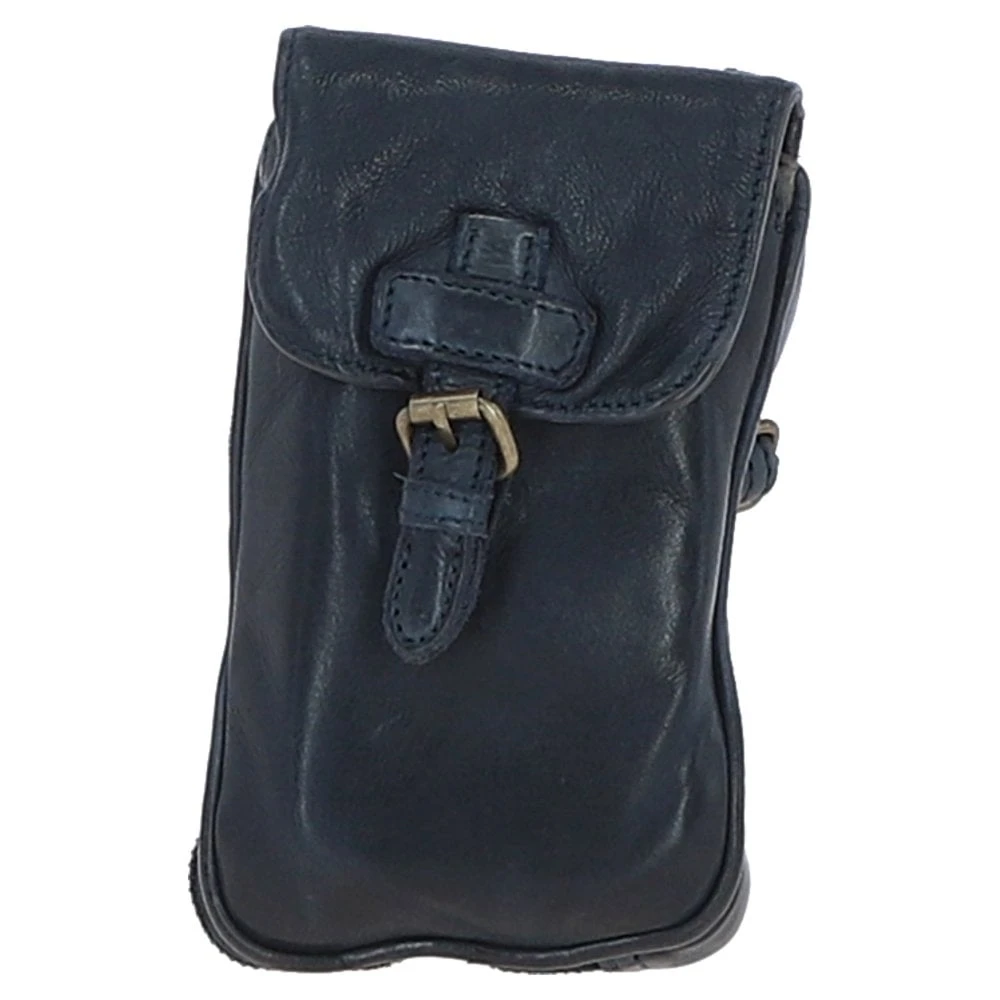 Leather Crossbody Smart Phone Bag Navy: D-99 - Image 2