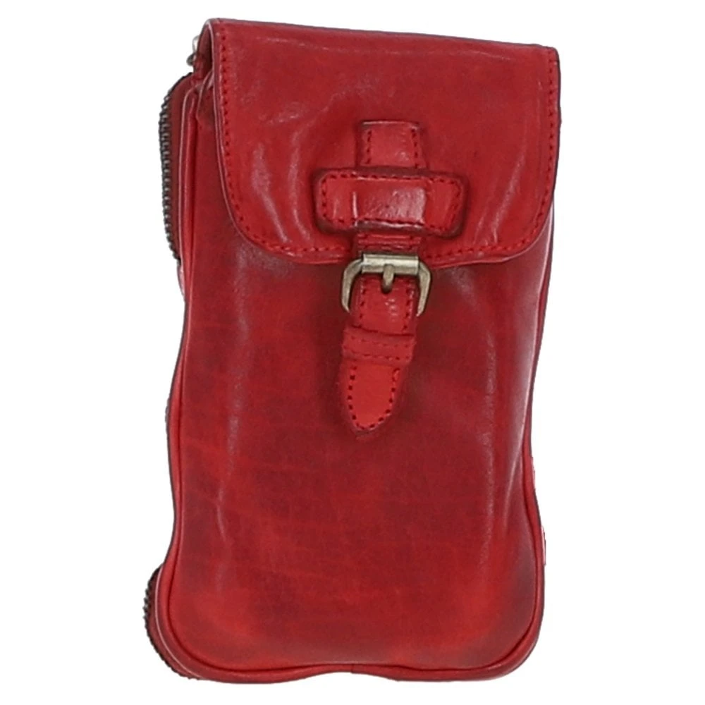 Leather Crossbody Smart Phone Bag Red: D-99 - Image 2