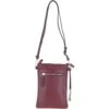 Leather Crossbody Smart Phone Bag Wine: Z-71