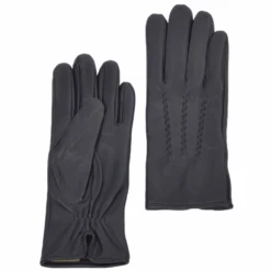 Leather Gloves Navy : 401