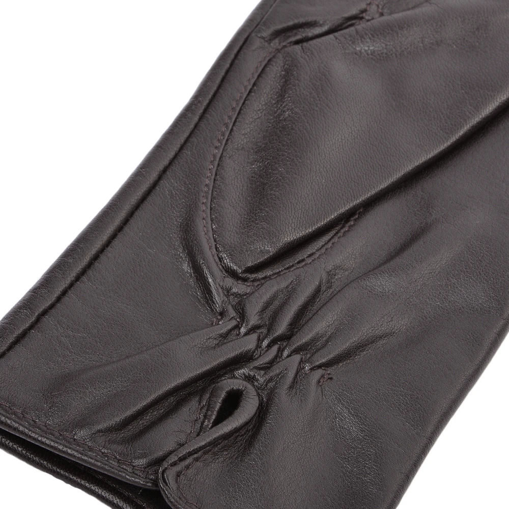 Leather Gloves Plum : 401 - Image 2