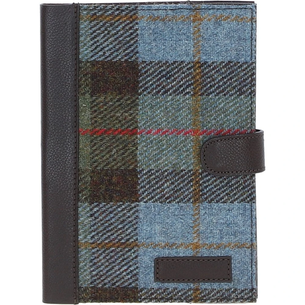 Leather & Harris Tweed A5 Notebook Brown/Mcload: TW-19-01-BM