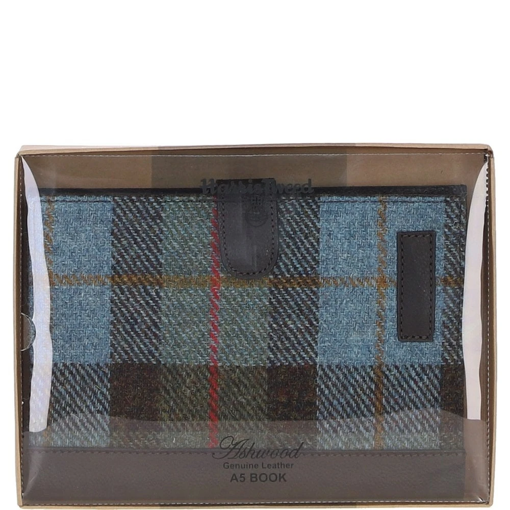Leather & Harris Tweed A5 Notebook Brown/Mcload: TW-19-01-BM - Image 4