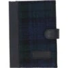 Leather & Harris Tweed A6 Notebook Black/Watch: TW-18-03-BW