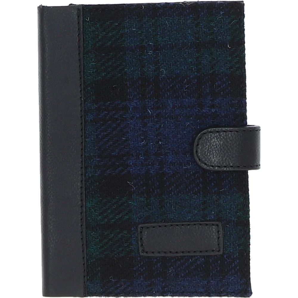 Leather & Harris Tweed A6 Notebook Black/Watch: TW-18-03-BW