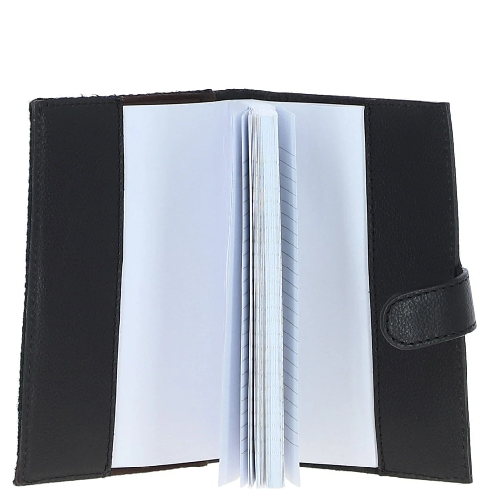 Leather & Harris Tweed A6 Notebook Black/Watch: TW-18-03-BW - Image 3